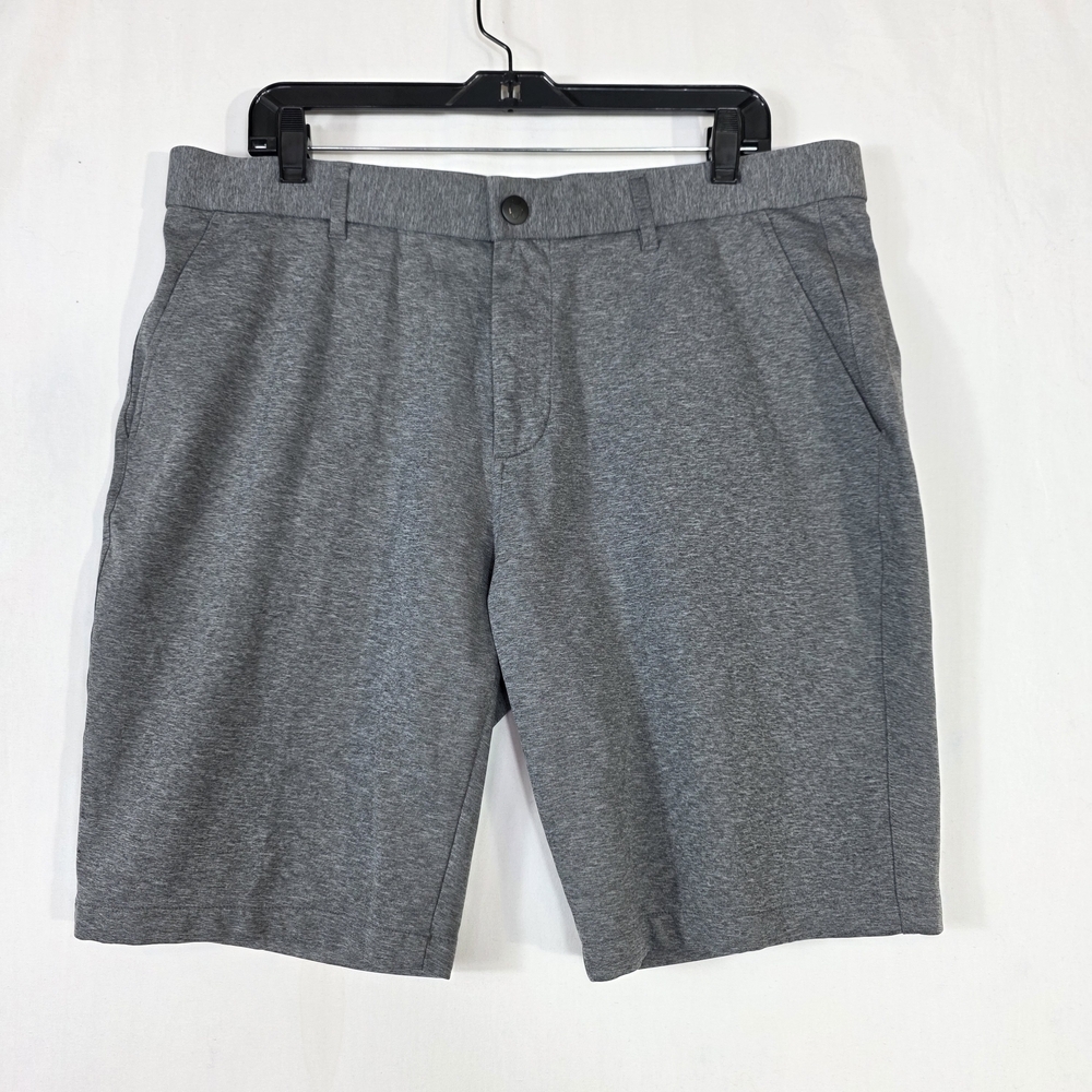 Greyson Heather Gray Men's Flat Front Shorts